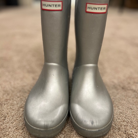 Hunter Other - Hunter Kids Silver Rain Boots